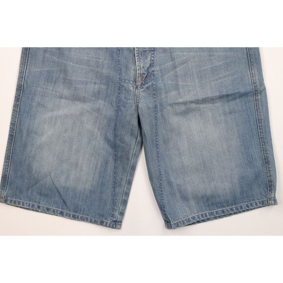 Deadstock Vintage 90s Marithe Francois Girbaud Mens 32 Baggy Denim Jean Shorts - Picture 4 of 11